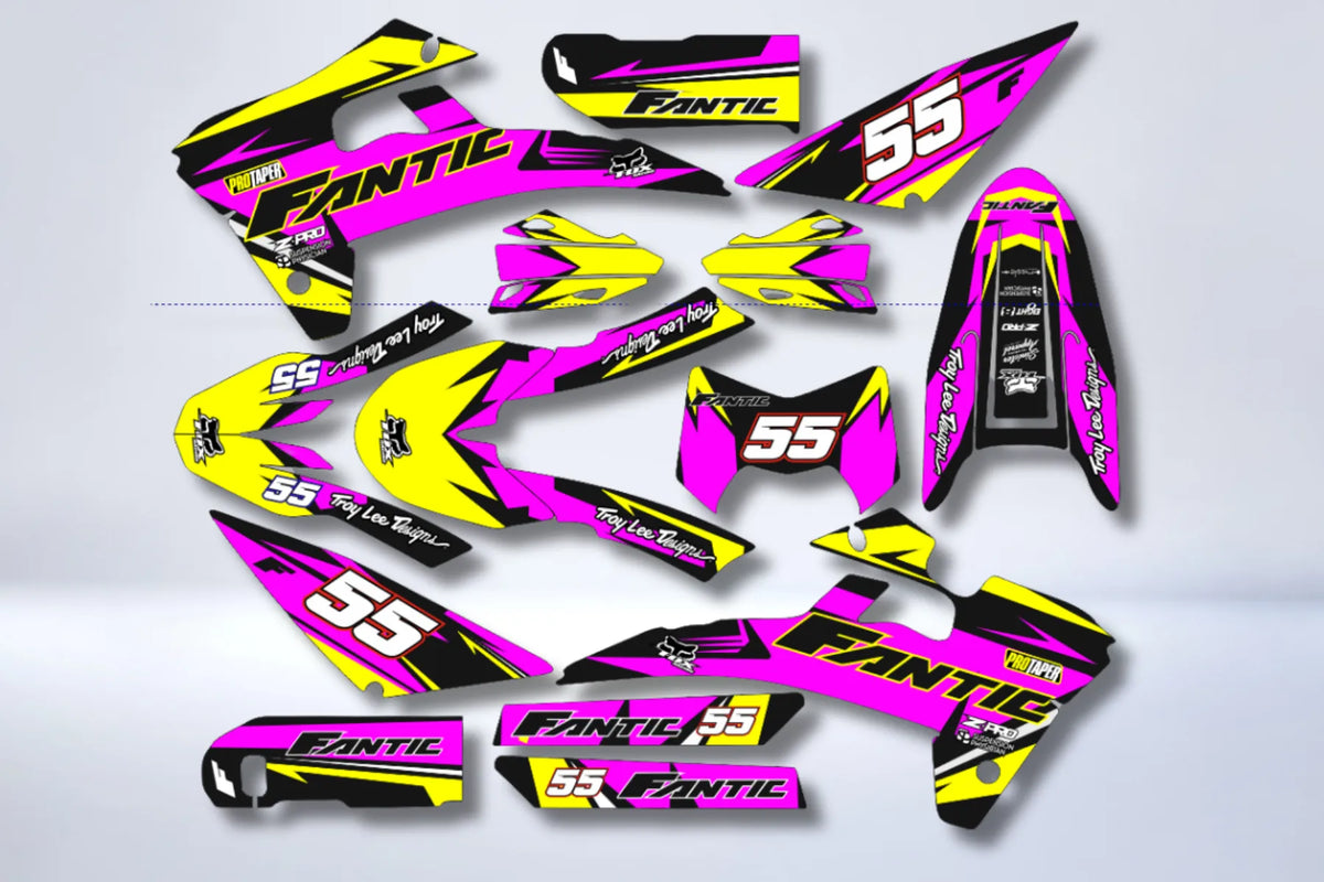 Kit Déco Fantic 50/125 XM / XE 2017-2022 - PINK YELLOW