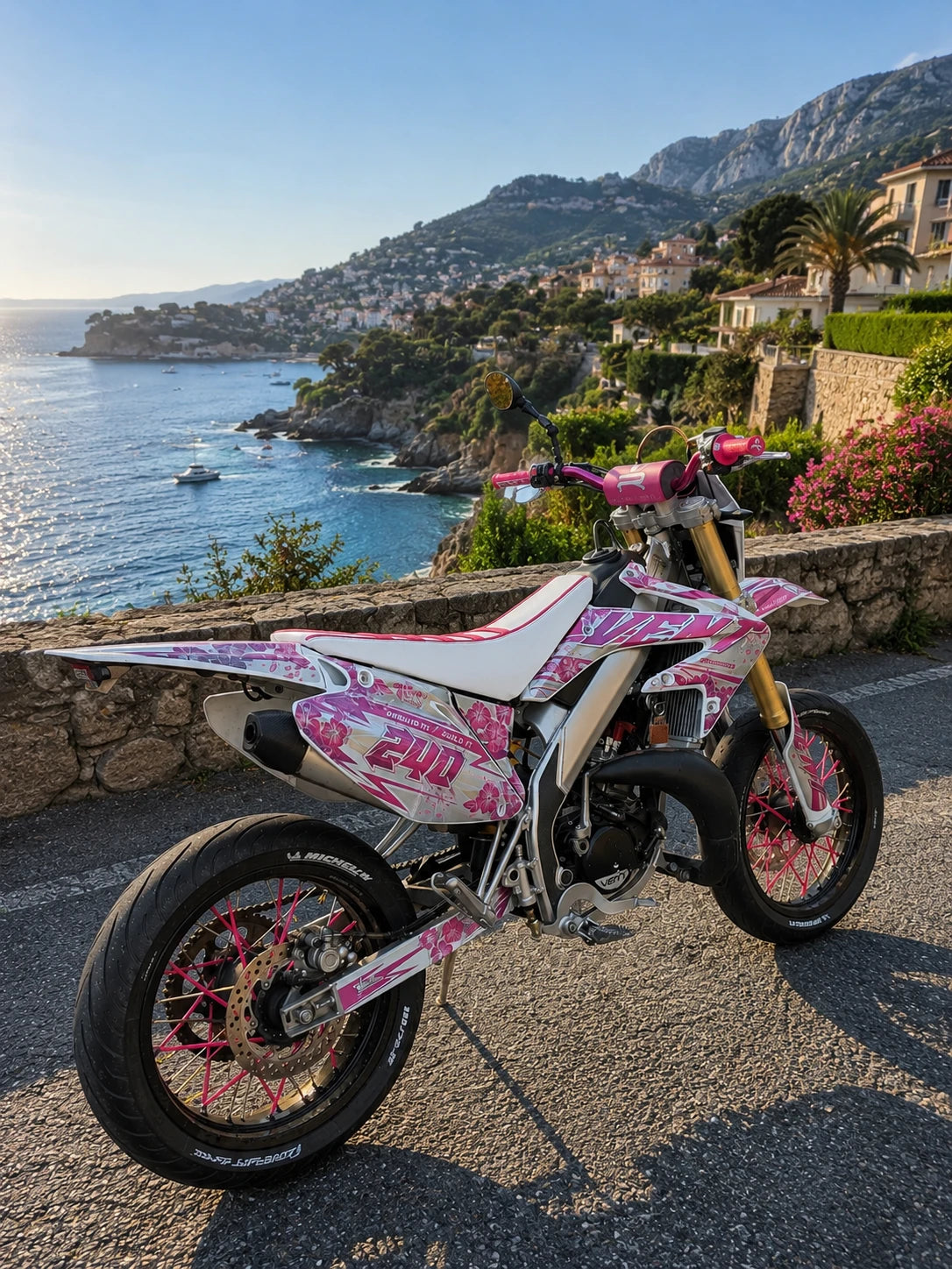graphics kit HM Vent Derapage 50cc 2006-2025 - FLOWER