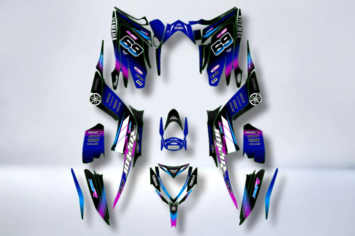kit grafiche Yamaha 700 Raptor 2013-2025 - GALAXY DRIFT