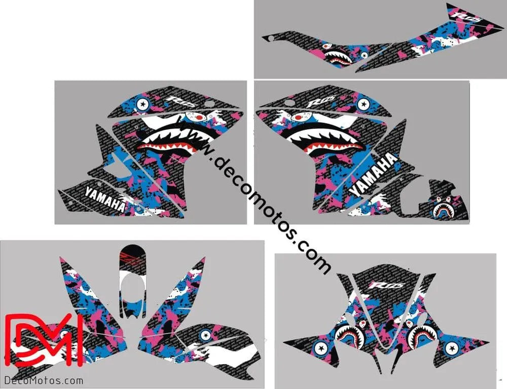 Kit Déco YAMAHA YZF R125 2008-2018 - SHARK