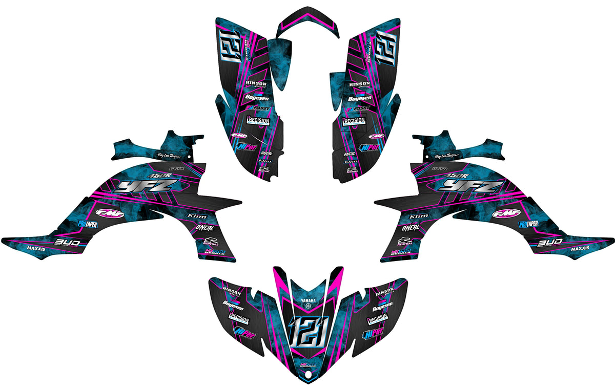 Kit déco Yamaha YFZ 450 R RAPTOR 2004-2008 - DYNORA
