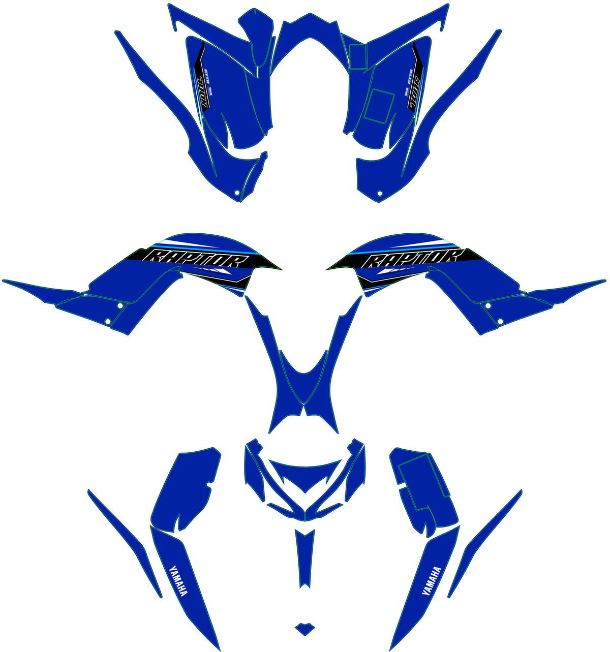 graphics kit Yamaha 700 Raptor 2013-2025 - ORIGINE