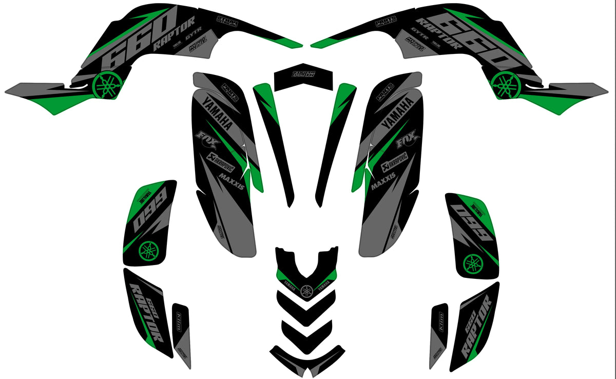 Kit déco Yamaha YFM 660 RAPTOR - MYRONIX
