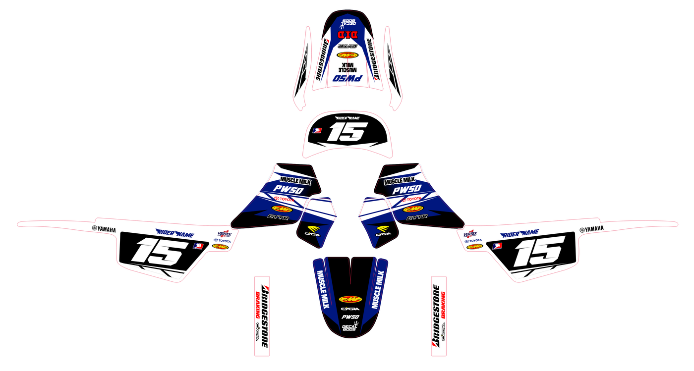 kit grafiche YAMAHA PIWI PW 50 80 1990-2025 - EXYON