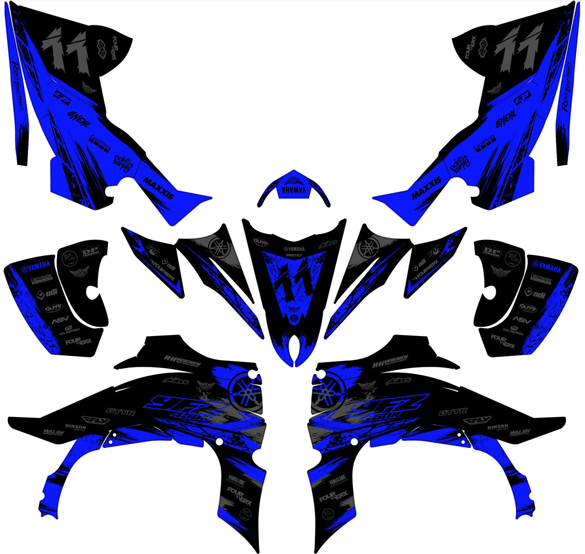 Kit déco Yamaha YFZ 450 R RAPTOR 2014-2022 - TALVEX