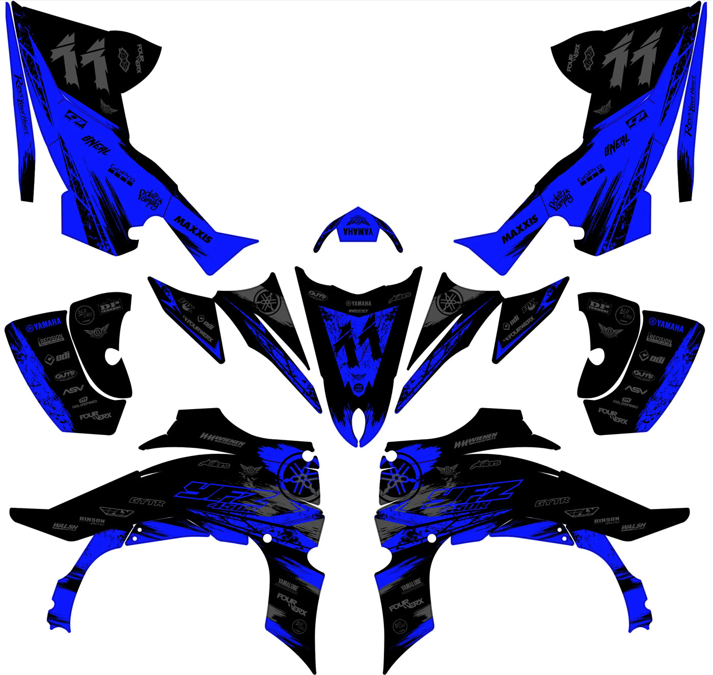 Dekor-Kit Yamaha YFZ 450 R RAPTOR 2014-2022 - TALVEX