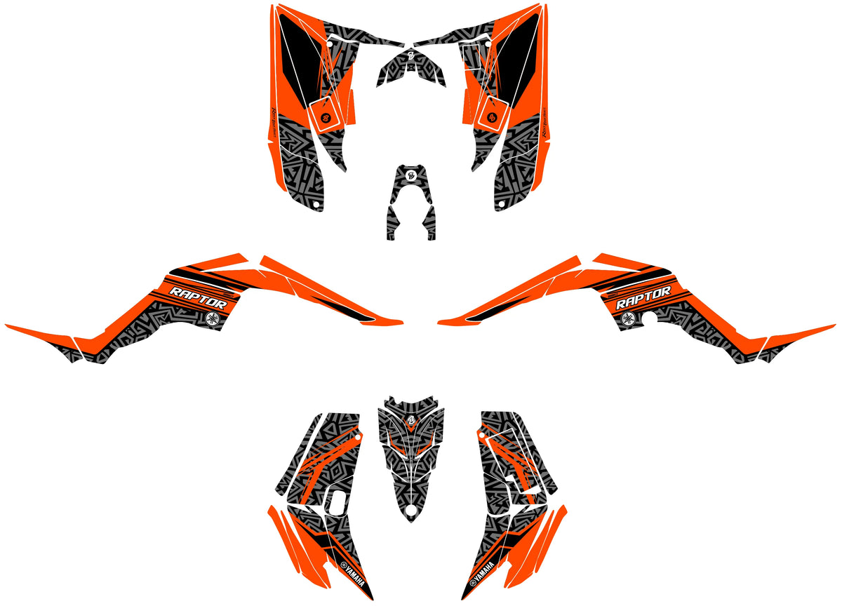 kit grafiche Yamaha YFM 350 Raptor - LYVORA