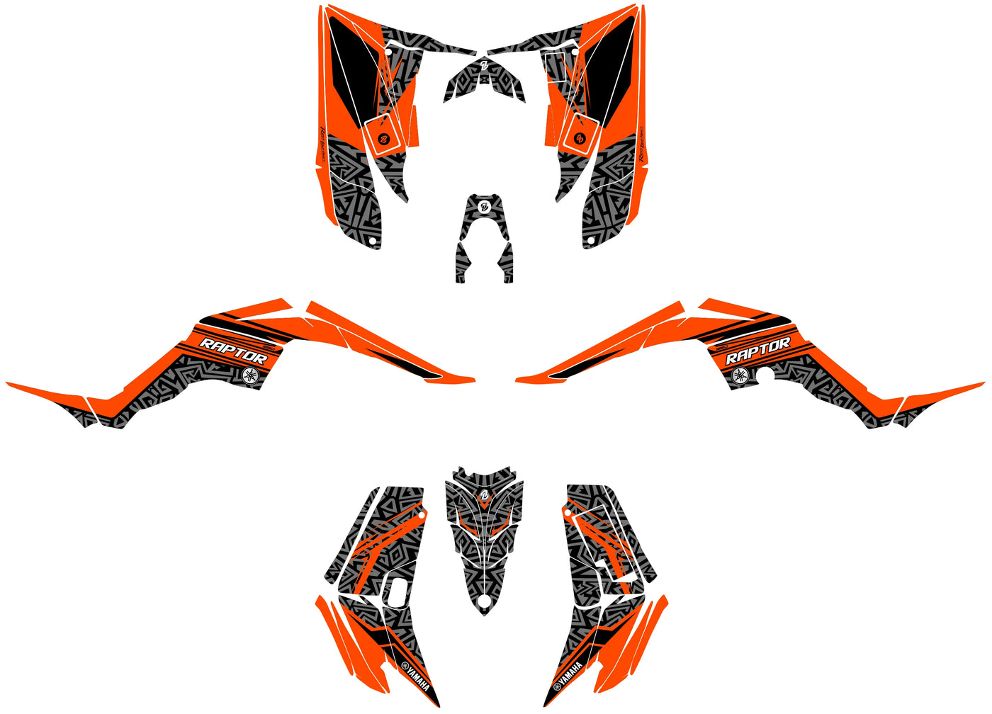 kit grafiche Yamaha YFM 350 Raptor - LYVORA