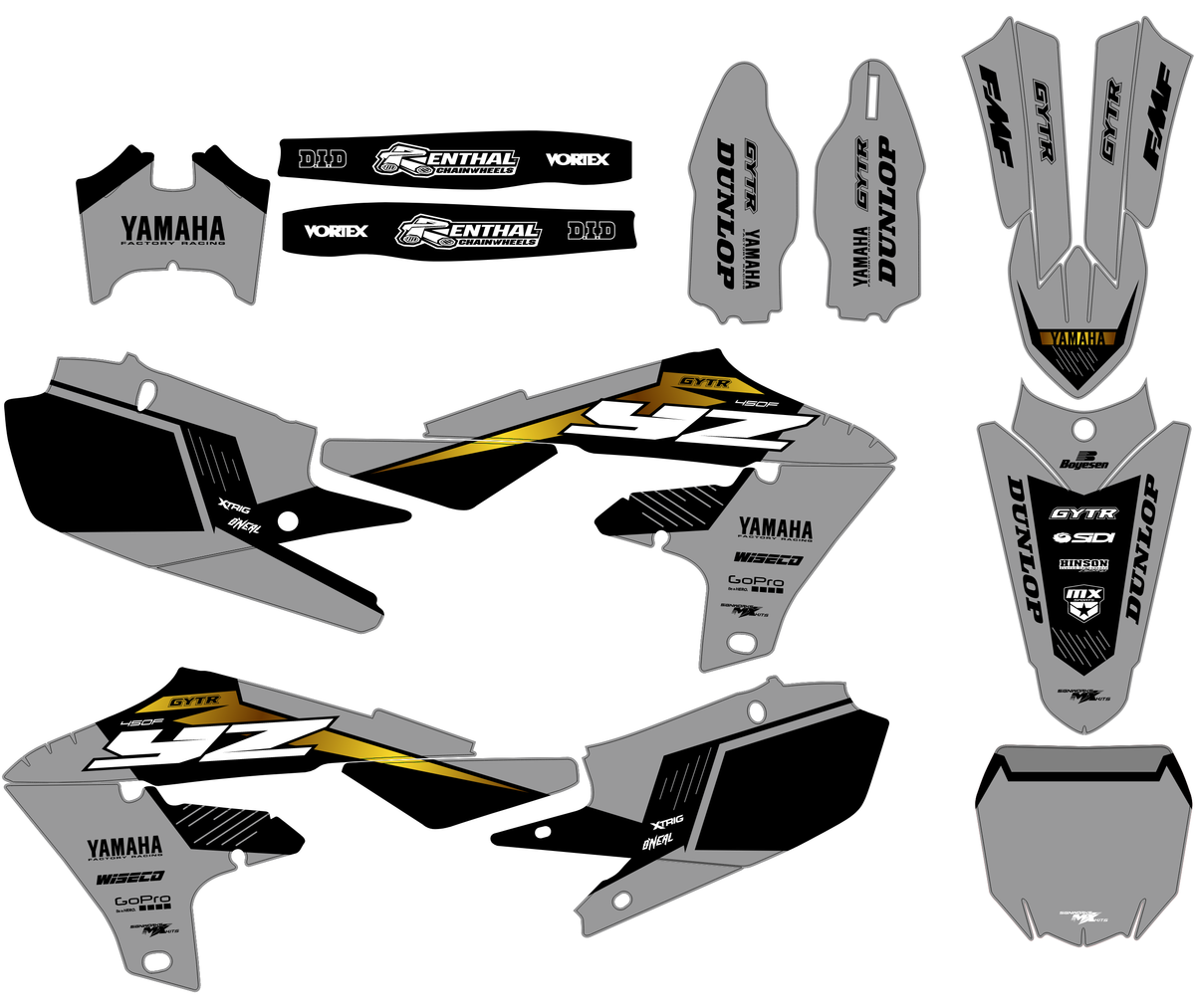 Kit Déco Yamaha YZF 250 ( 2019-2021 ) / 450 ( 2018-2022 ) - ELVYRA