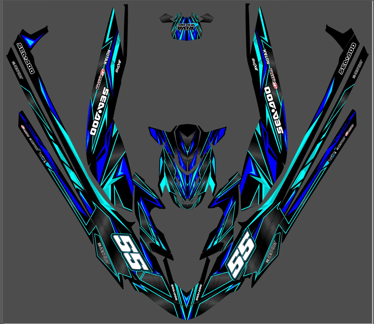 kit grafiche ZOLKHEIM – Seadoo RXP-X 2021-2025