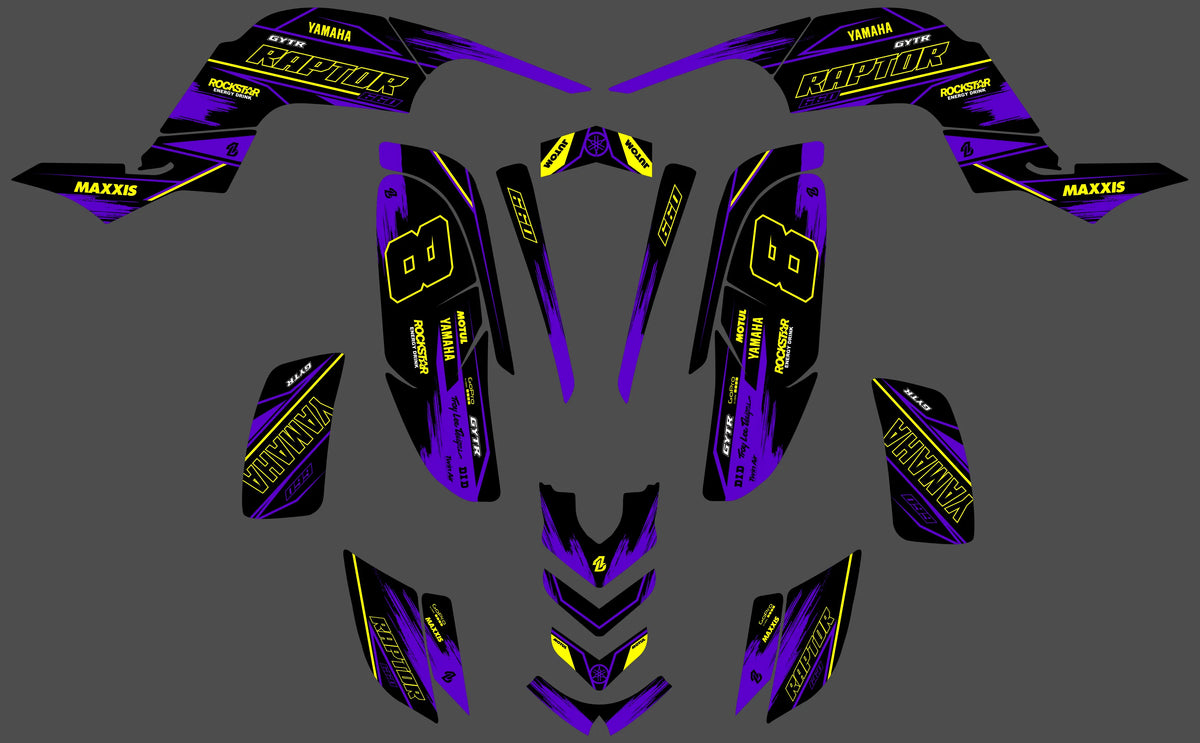 Dekor-Kit Yamaha YFM 660 RAPTOR - SOLVYX