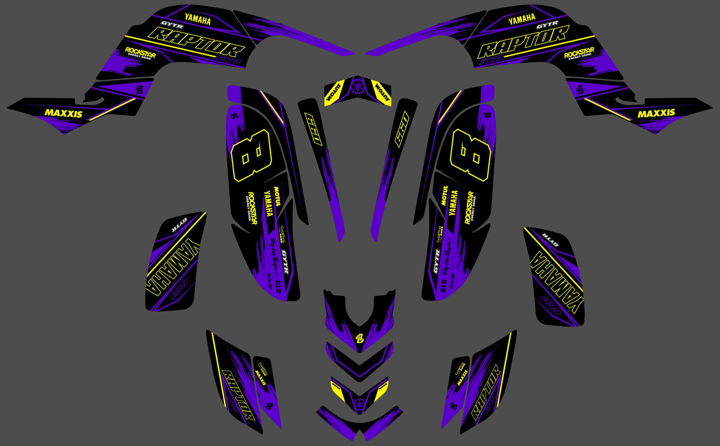 kit grafiche Yamaha YFM 660 RAPTOR - SOLVYX