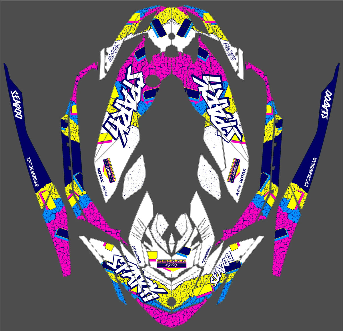 kit grafiche Seadoo SPARK TRIXX 2UP 3UP 2019-2023 - CYNOBRA