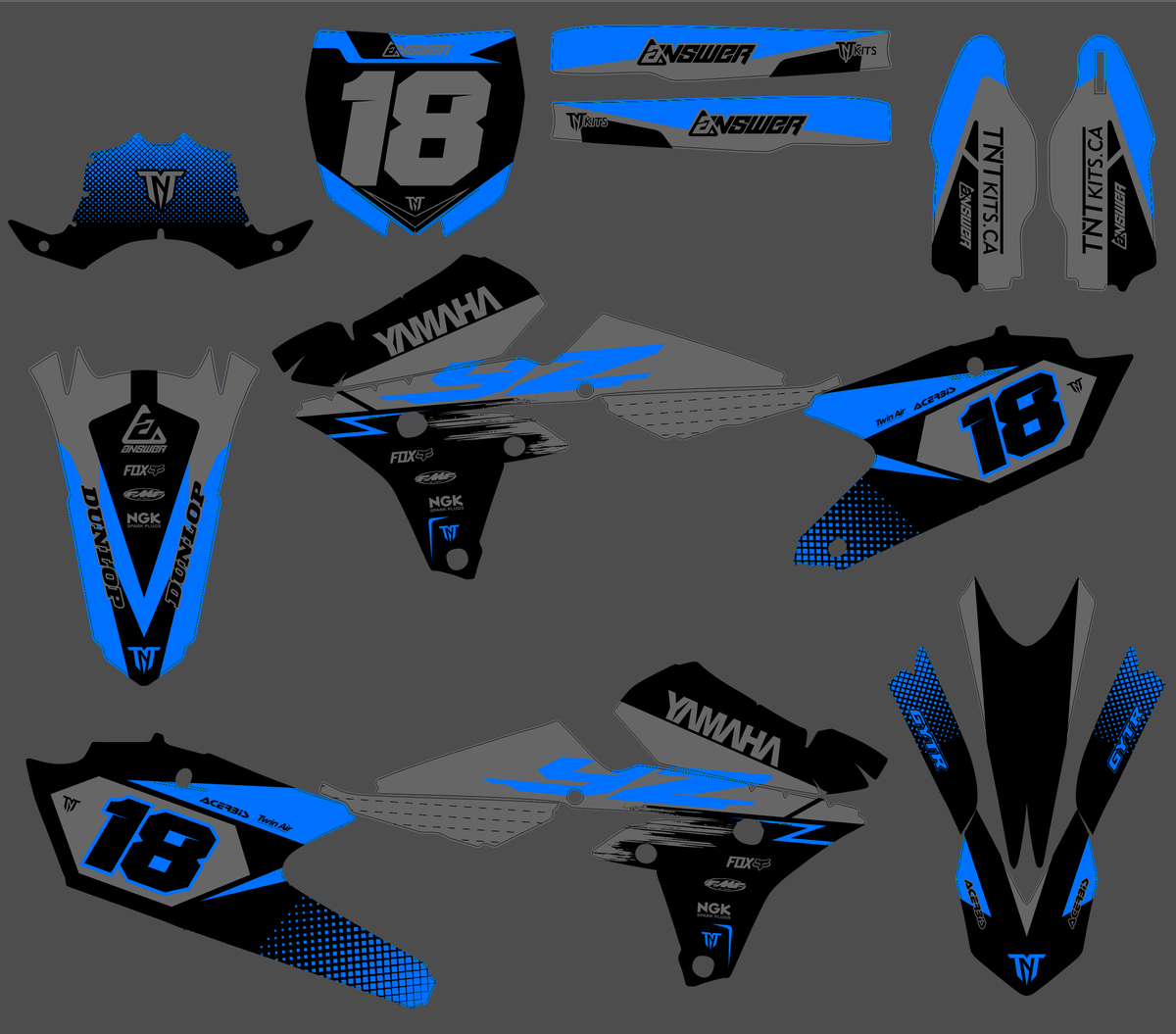 Kit Déco Yamaha YZF 250-450 2014-2017 - MORVEX