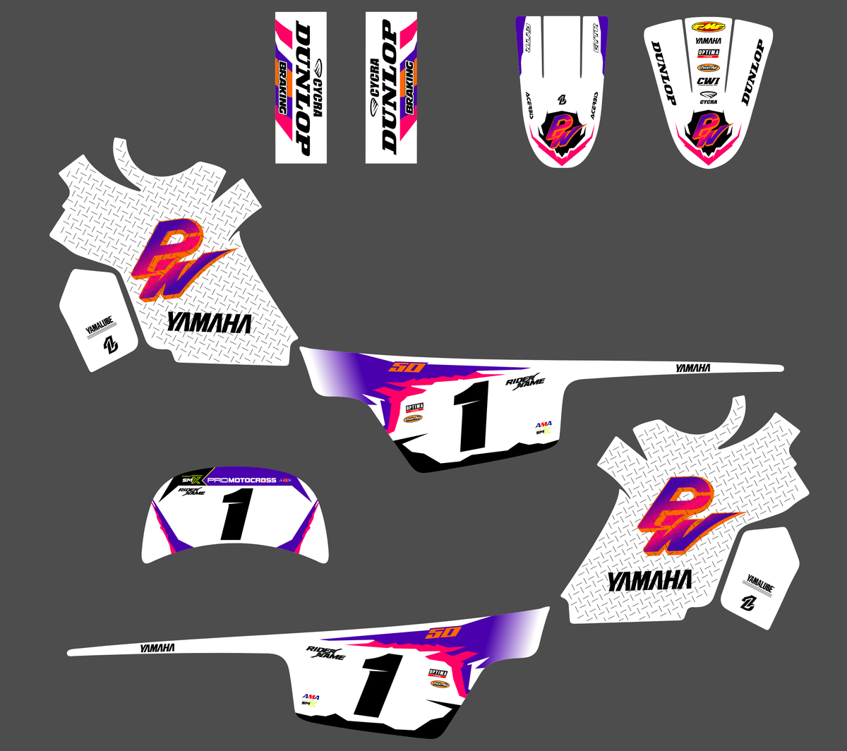 graphics kit YAMAHA PIWI PW 50 80 1990-2025 - VELION