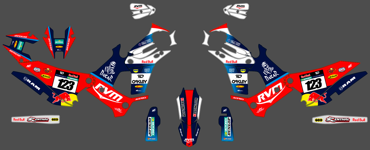 Graphics kit Kove 450 Rally 2022-2025 - DAKAR