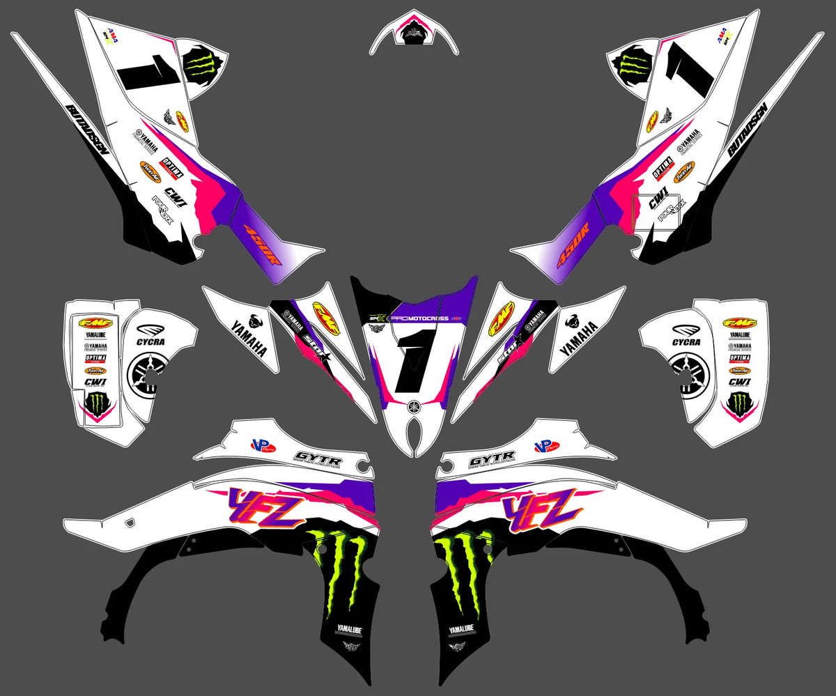 Kit déco Yamaha YFZ 450 R RAPTOR 2014-2022 - NIVYRA