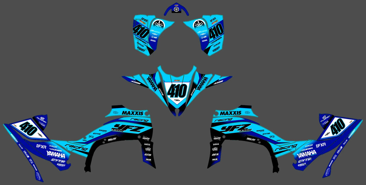 Dekor-Kit Yamaha YFZ 450 R RAPTOR 2014-2022 - VALIORA