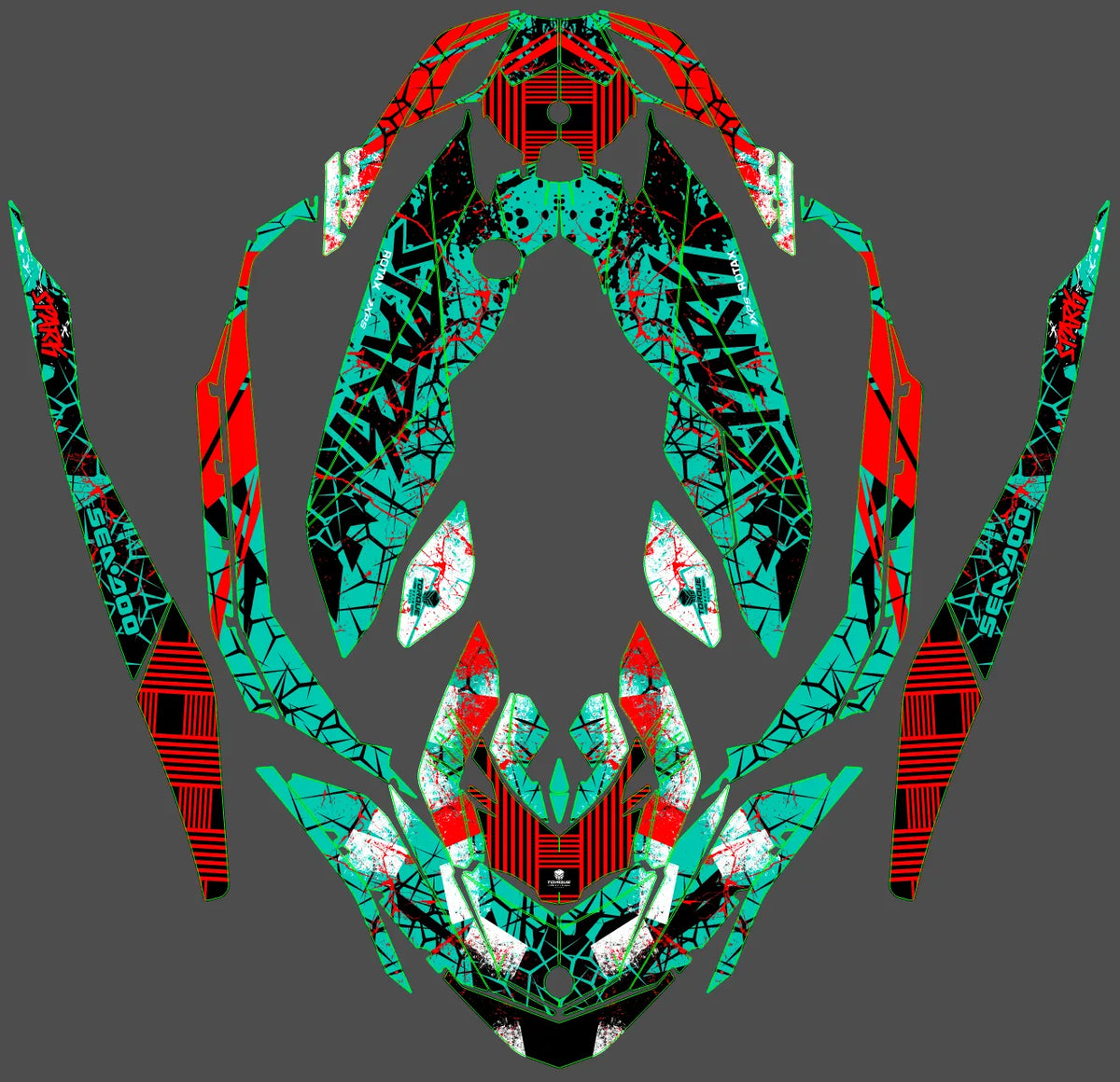 Graphics kit Seadoo SPARK TRIXX 2UP 3UP 2019-2023 - MORVAX