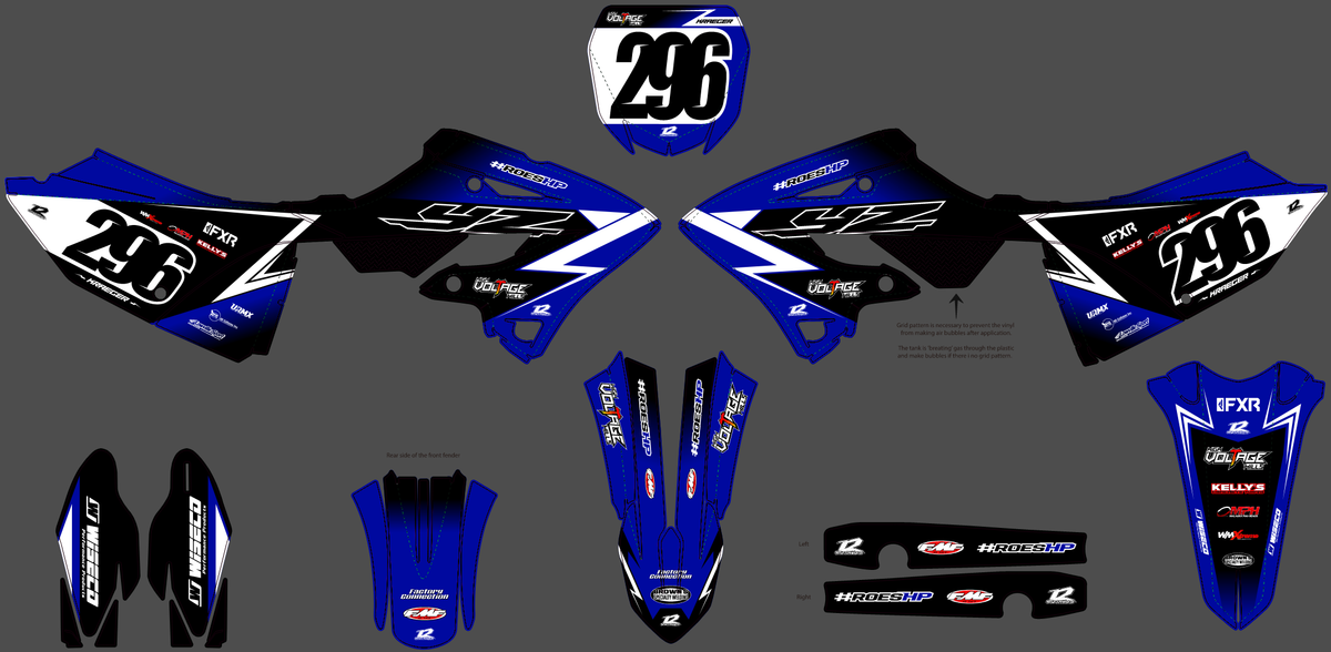 Kit Déco Yamaha YZ 125/250 2022-2025 - VELORA