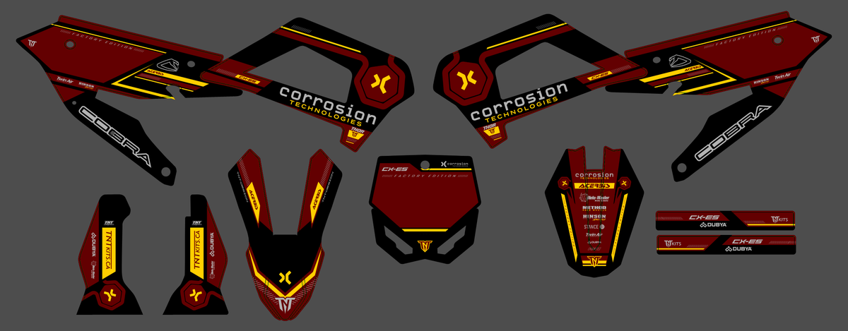 Cobra CX65 (2022-2025), CX50JR, CX3E, CX50SR, CX50FWE (2025) graphics kit - CORROSION