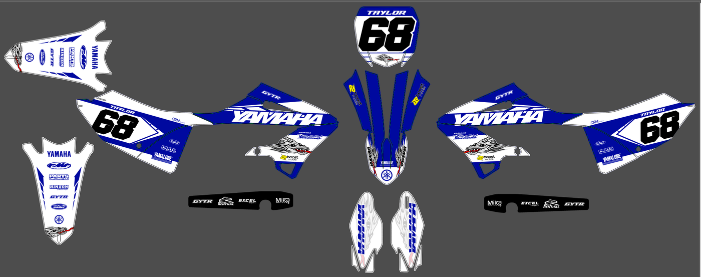 Dekor-Kit Yamaha YZ 125/250 2022-2025 - ARVION
