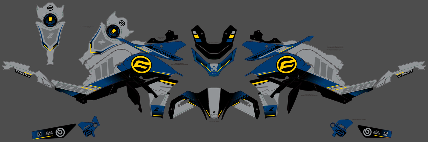 Dekor-Kit CF MOTO 800 MT 2022-2025 - KRYNTAL