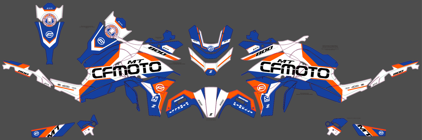 kit grafiche CF MOTO 800 MT 2022-2025 - AUREXIS