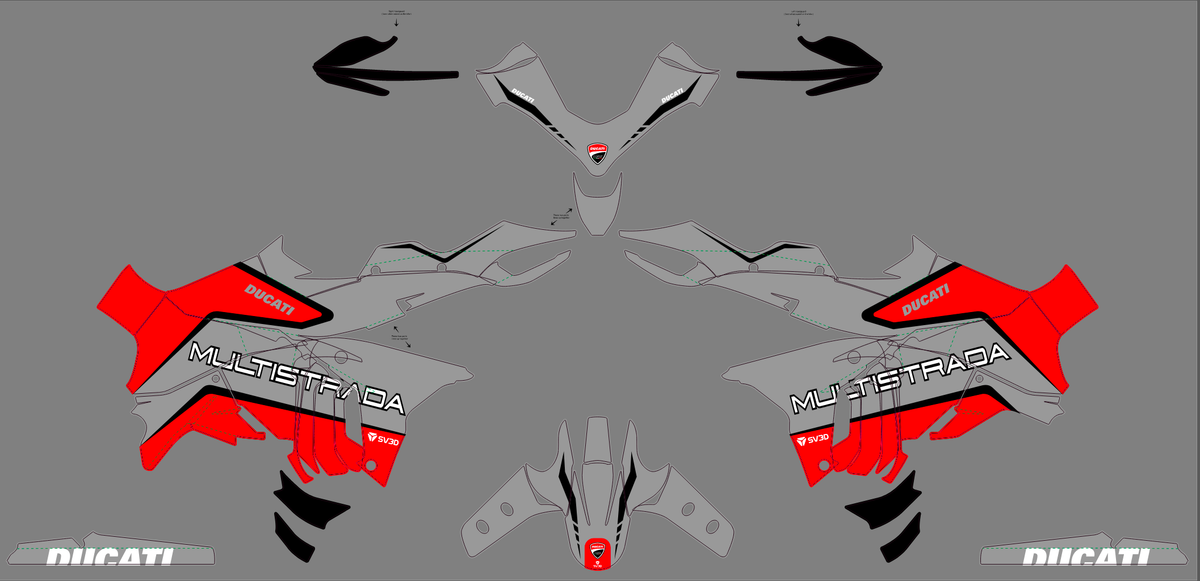 Ducati MULTISTRADA V4 2021-2024 Deco Kit - STRADAWAY