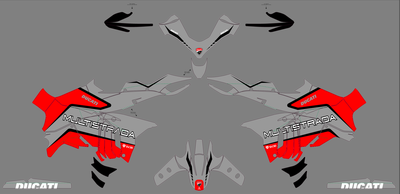 Kit decorativo Ducati MULTISTRADA V4 2021-2024 - STRADAWAY