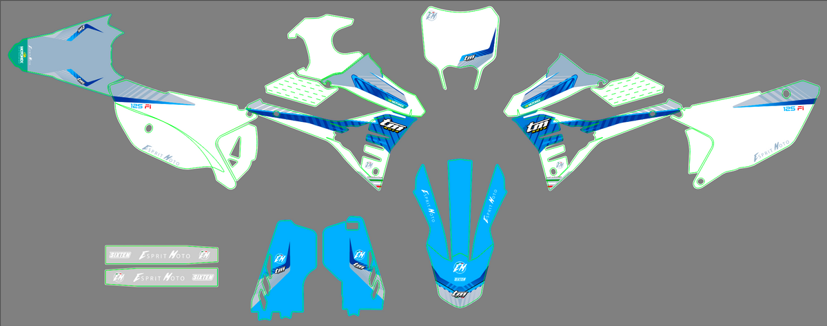kit gráfico TM Racing 2022-2025 - LUXAR