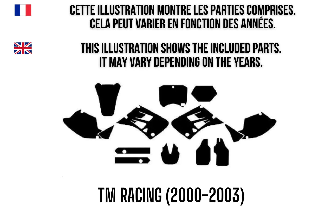 Kit Déco TM Racing (2000-2003) 100% personalizzato