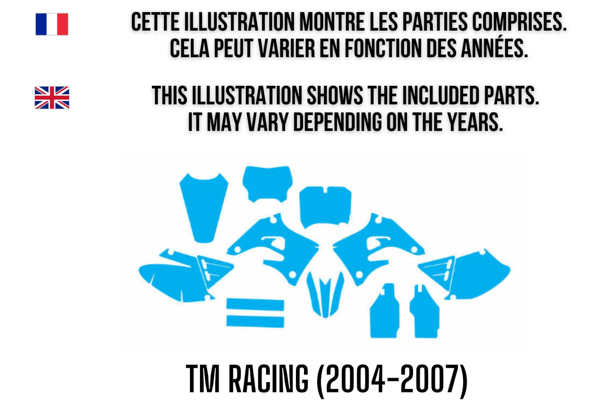 Dekorationskit TM Racing (2004-2007) 100% individuell