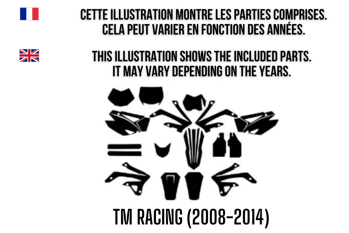 Dekorationskit TM Racing (2008-2014) 100% individuell