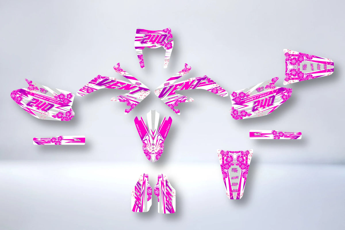 graphics kit HM Vent Derapage 50cc 2006-2025 - FLOWER