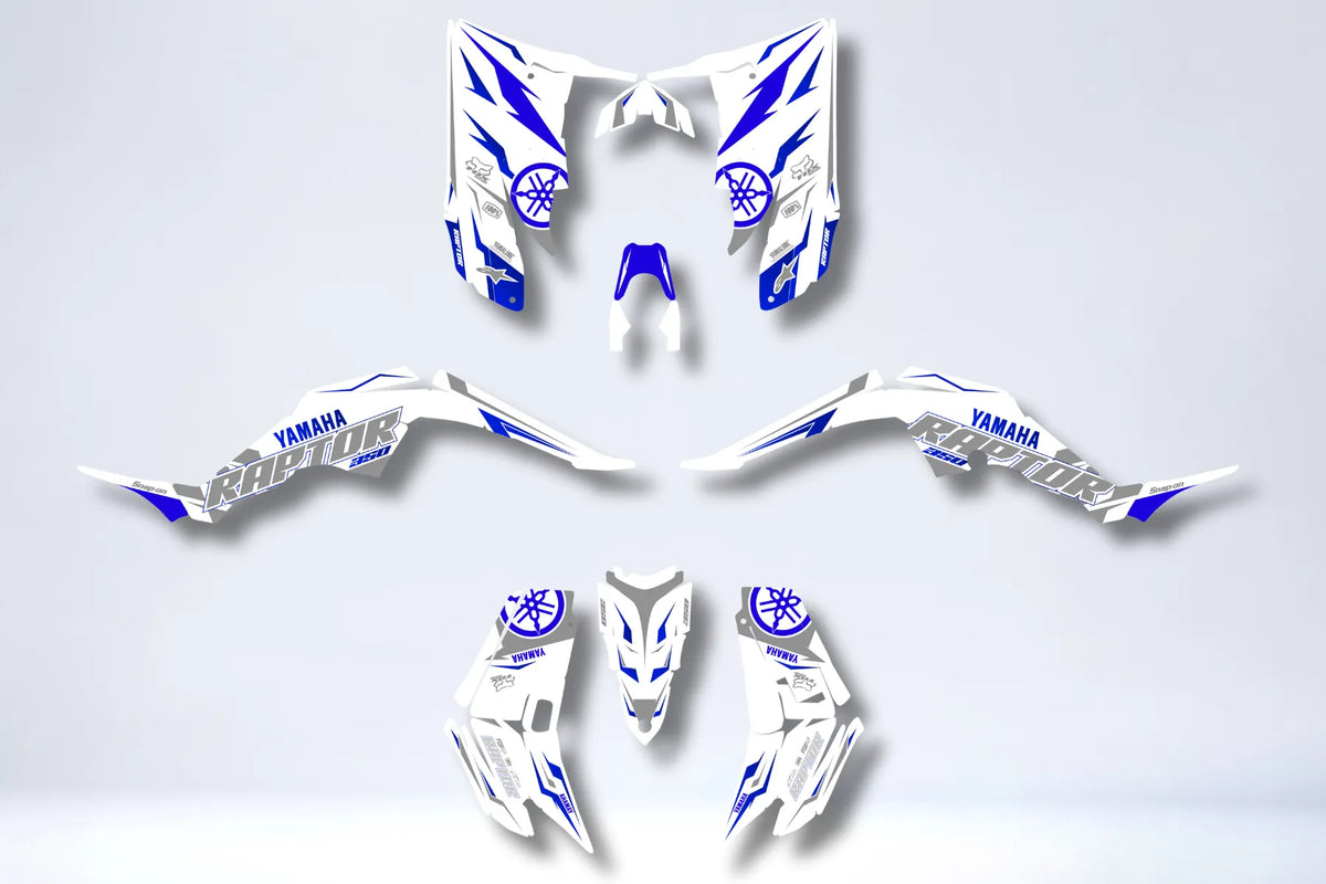 Kit Déco Yamaha YFM 350 Raptor - VYNORIS WHITE