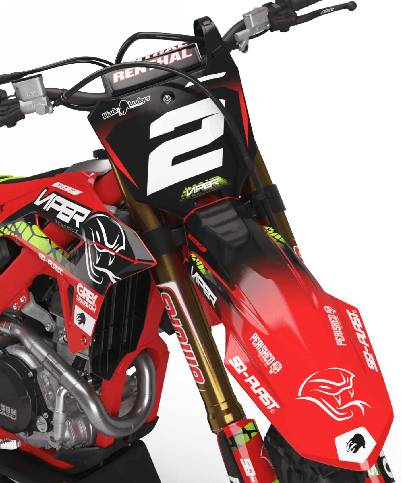 Kit Decoração HONDA CRF 250 2022-2024 & CRF 450 2021-2024 - Monarca
