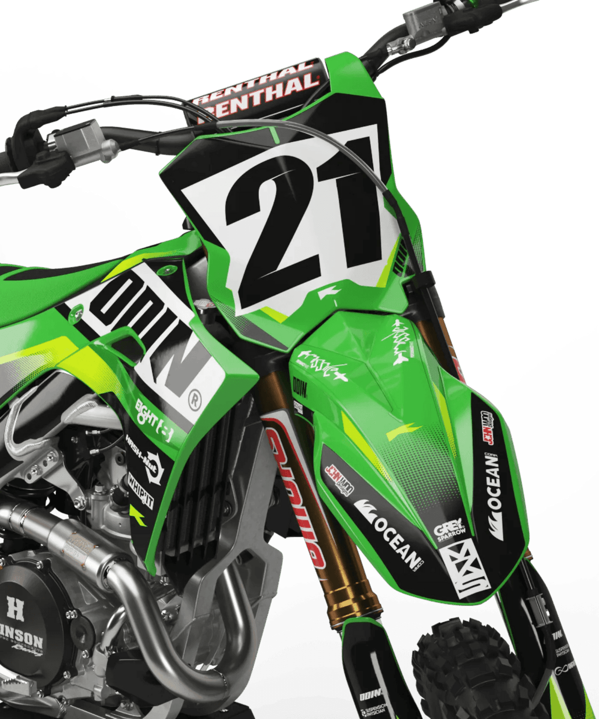 KAWASAKI KX/KXF Semi-Custom Deco Kit - Aura