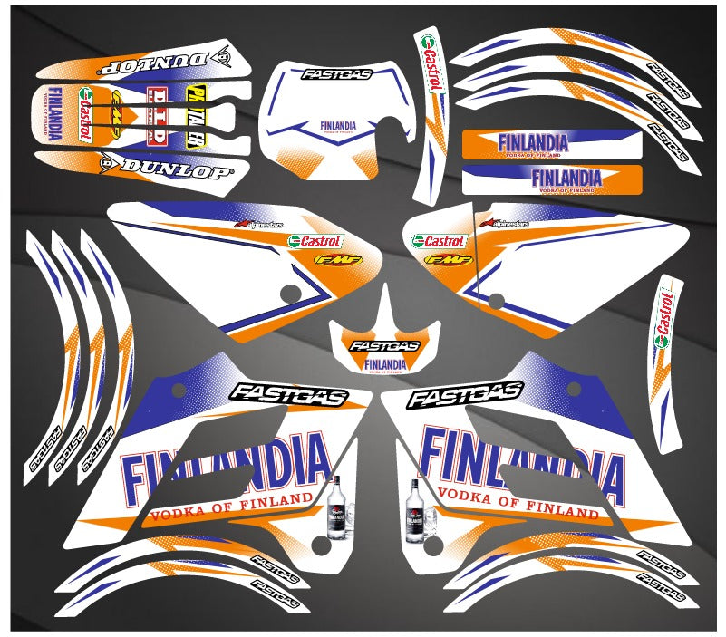 GAS GAS EC 2002-2006 ORANGE graphics kit