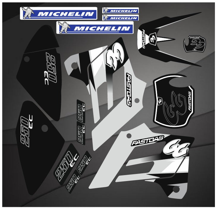 GAS GAS EC 2002-2006 ORIGINAL graphics kit
