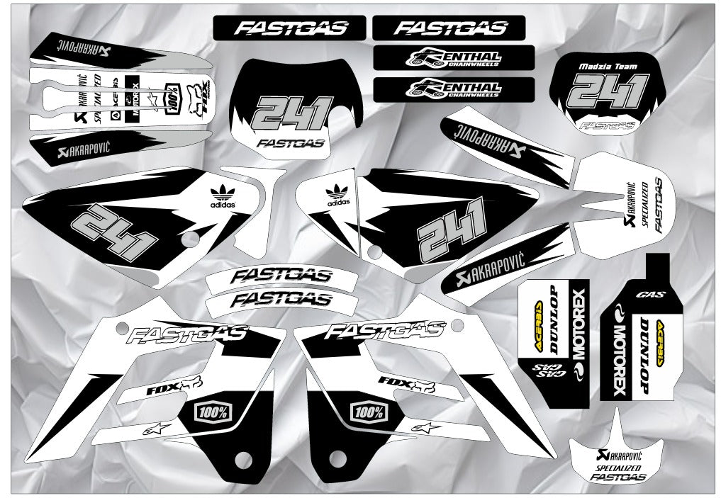 GAS GAS EC 2002-2006 graphics kit (neon included, chrome optional)