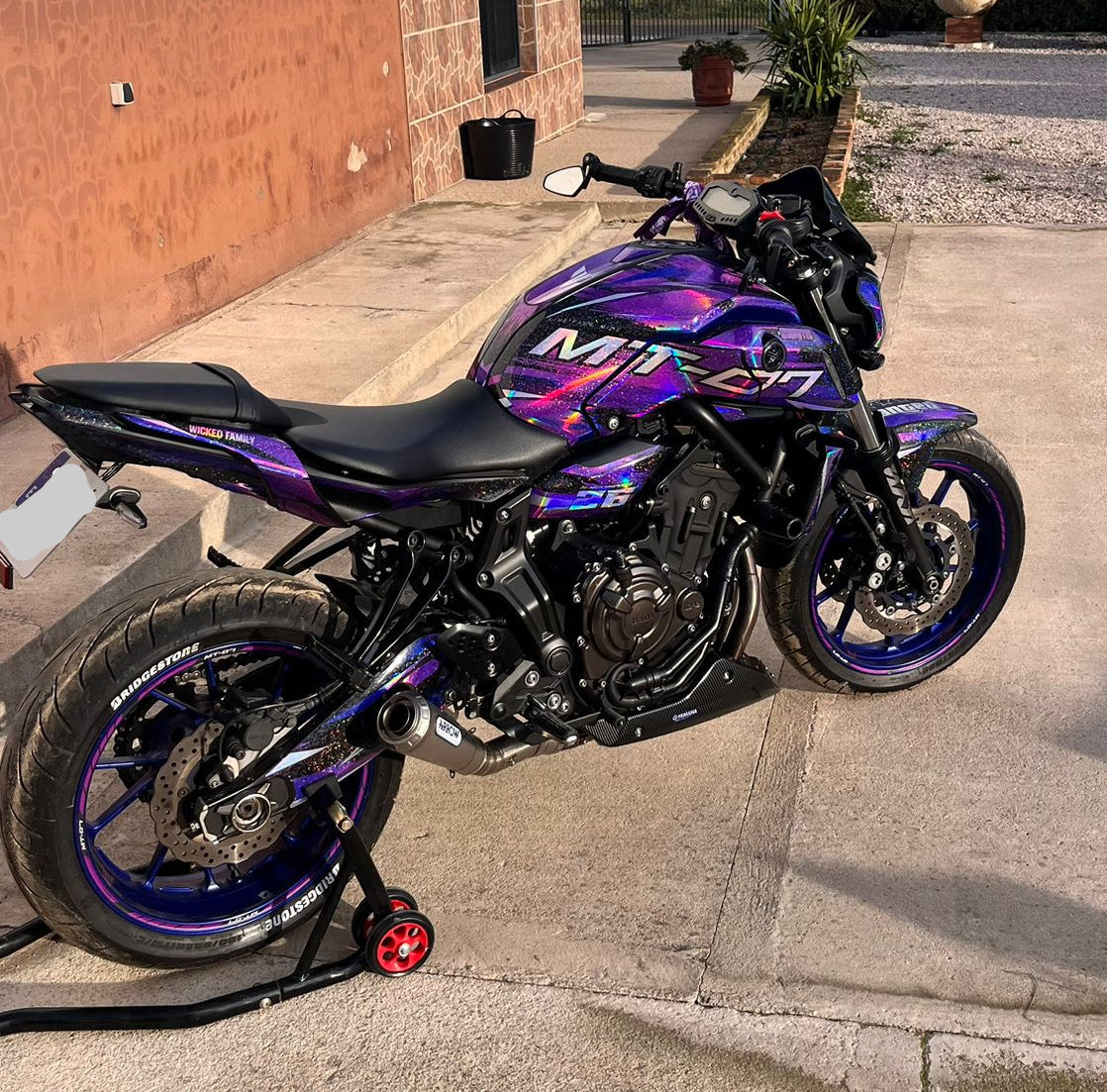 Kit Déco Yamaha MT 125 / MT 03 / MT 07 / MT 09 / MT 10 Semi-Personnalisé - PURPLE
