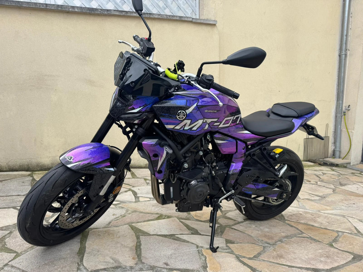Kit Déco Yamaha MT 125 / MT 03 / MT 07 / MT 09 / MT 10 Semi-Personnalisé - PURPLE