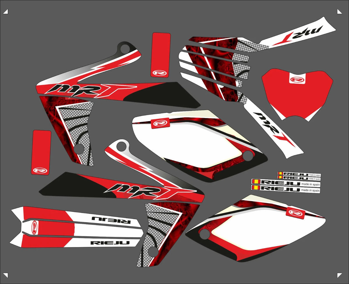 kit gráfico RIEJU MRT 2009-2021 - ROJO