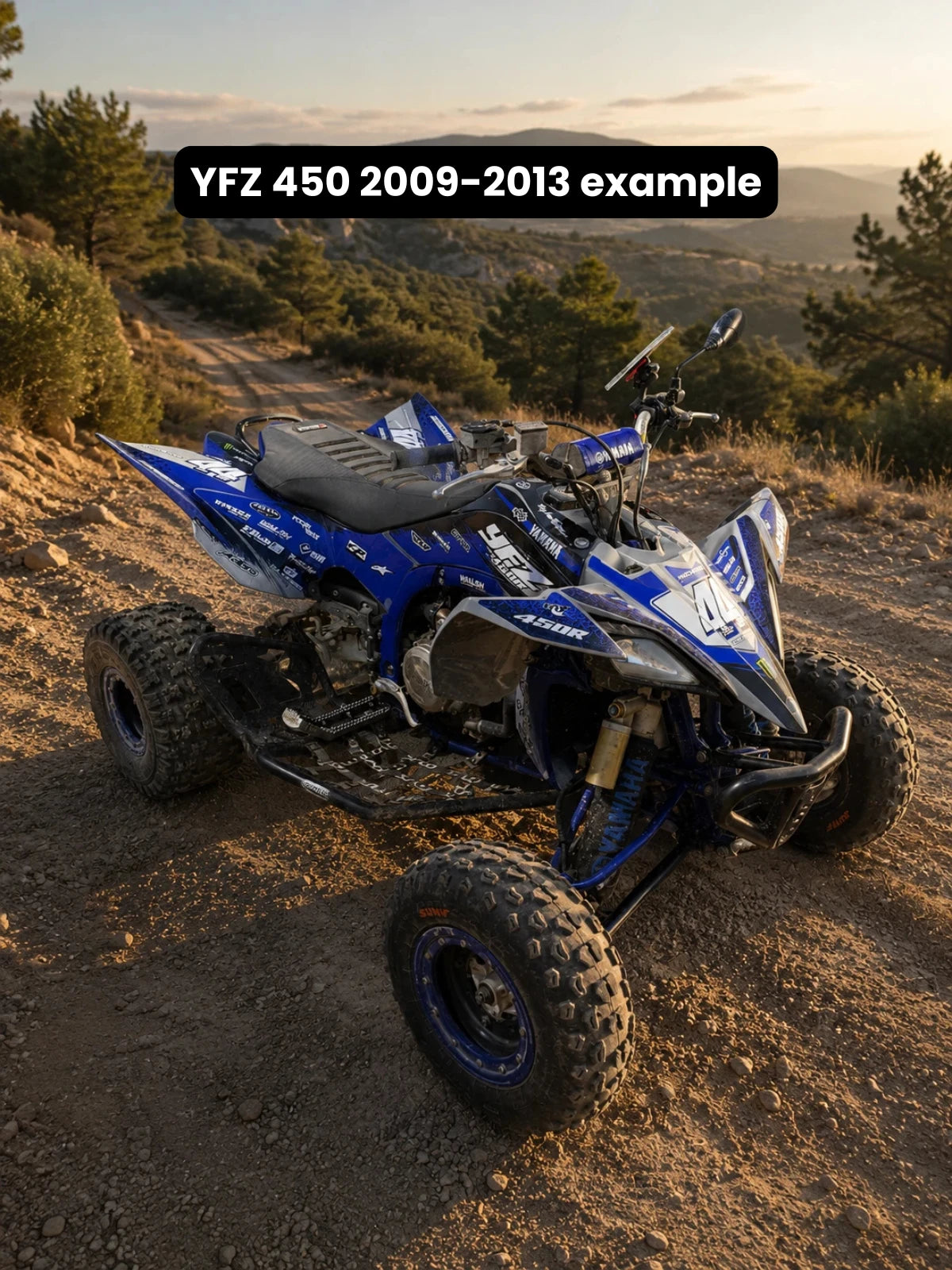 Graphics kit Yamaha YFZ 450 R RAPTOR 2014-2022 - VELRYX