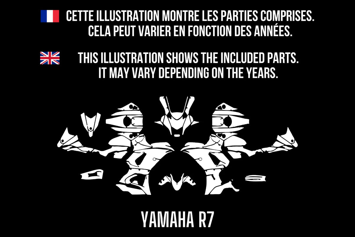 Yamaha YZF R7 100% custom Decal Kit