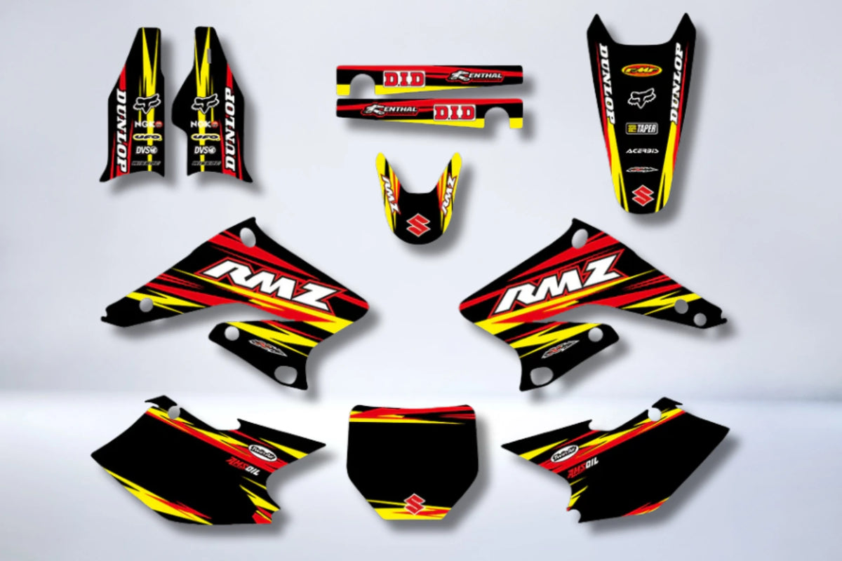 Kit Déco SUZUKI RMZ 250 2004-2006 - RED YELLOW