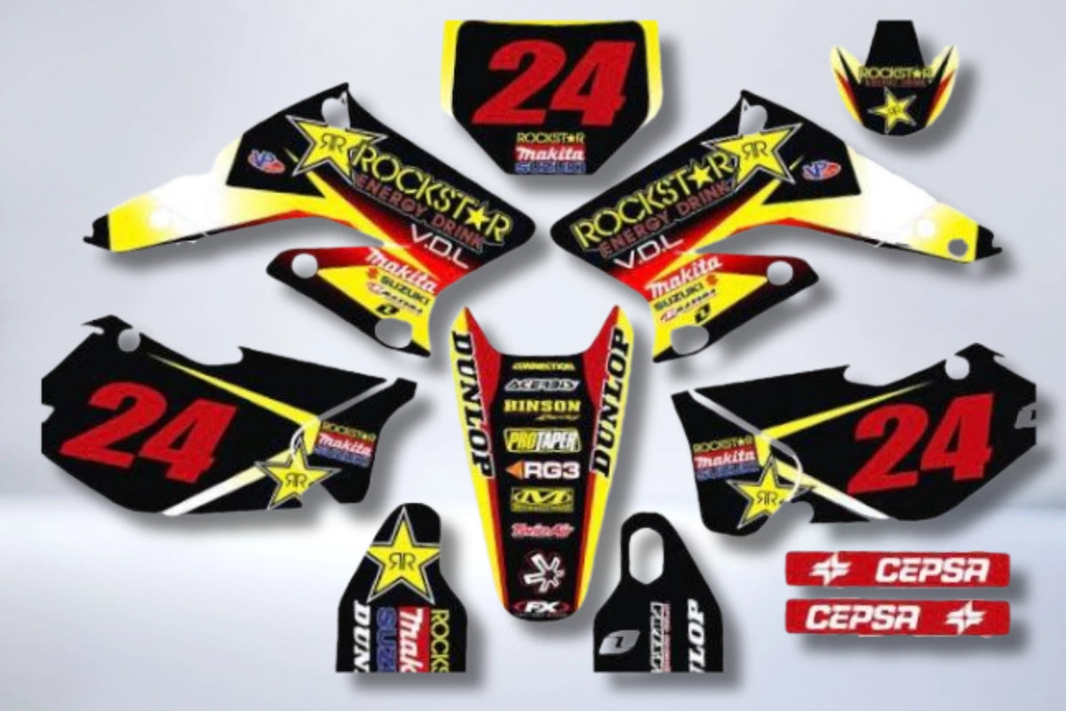 Dekor-Kit SUZUKI RMZ 250 2004-2006 - ROCKSTAR