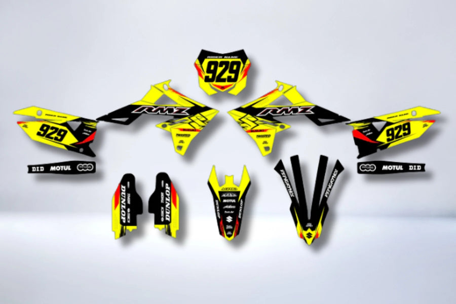 Kit autocolantes SUZUKI RM-Z 450 2018-2025 & RM-Z 250 2019-2025 - VYPRIX