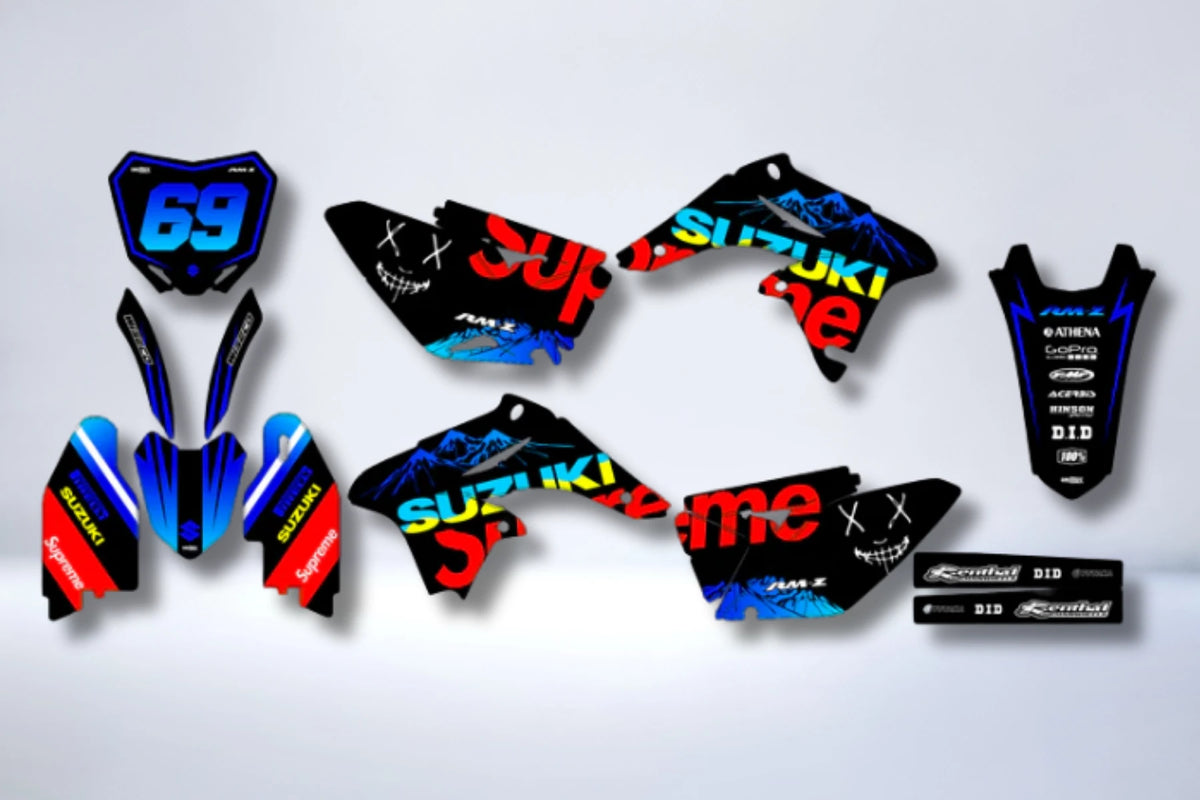 Dekor-Kit SUZUKI RMZ 250 2010-2018 - GRYNDAX